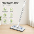 360° Rotating Flat Microfiber Mop for Wet & Dry Floor Cleaning