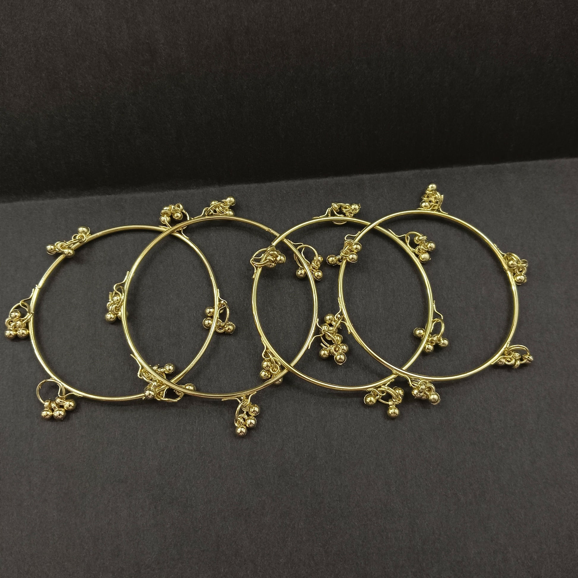 Kashmiri bangles set on a display, showcasing ethnic jewelry