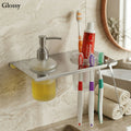 Bathroom Shelf with Soap Dispenser – Space-Saving Wall Mount Design