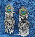 Silver Jhumka Earrings – Lightweight Traditional Elephant Design