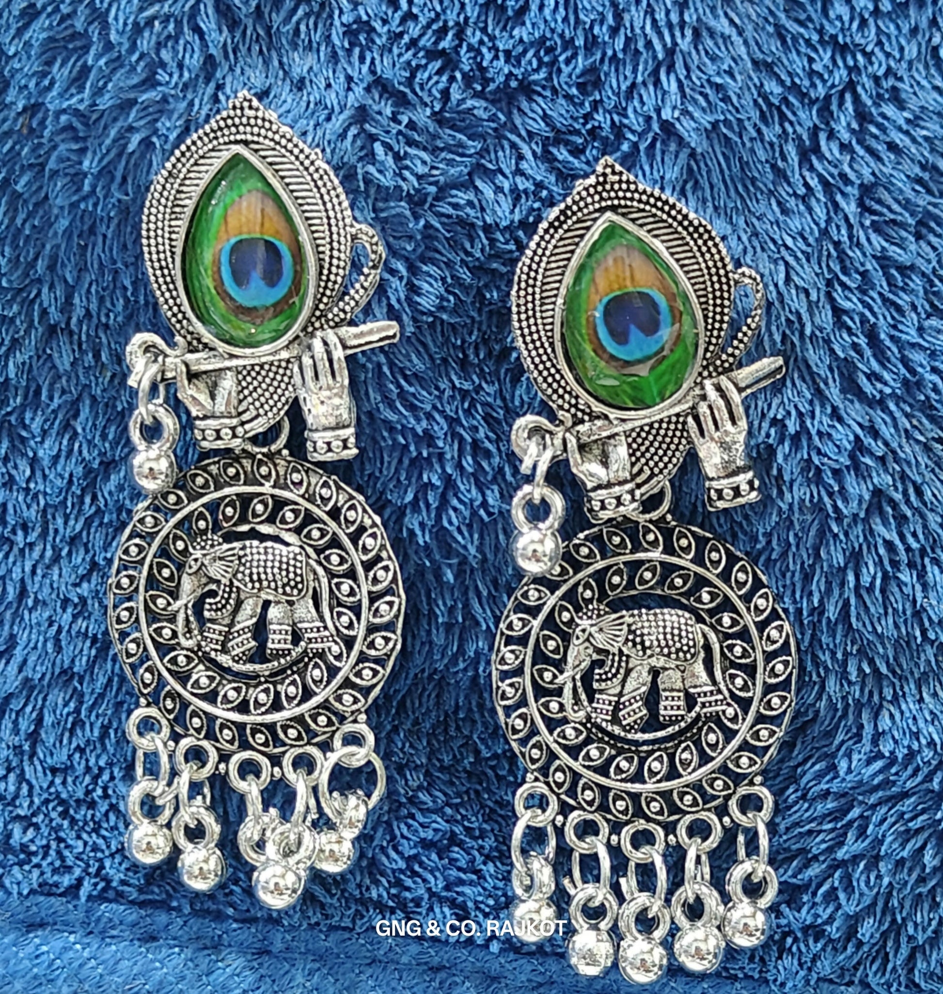 Silver Jhumka Earrings