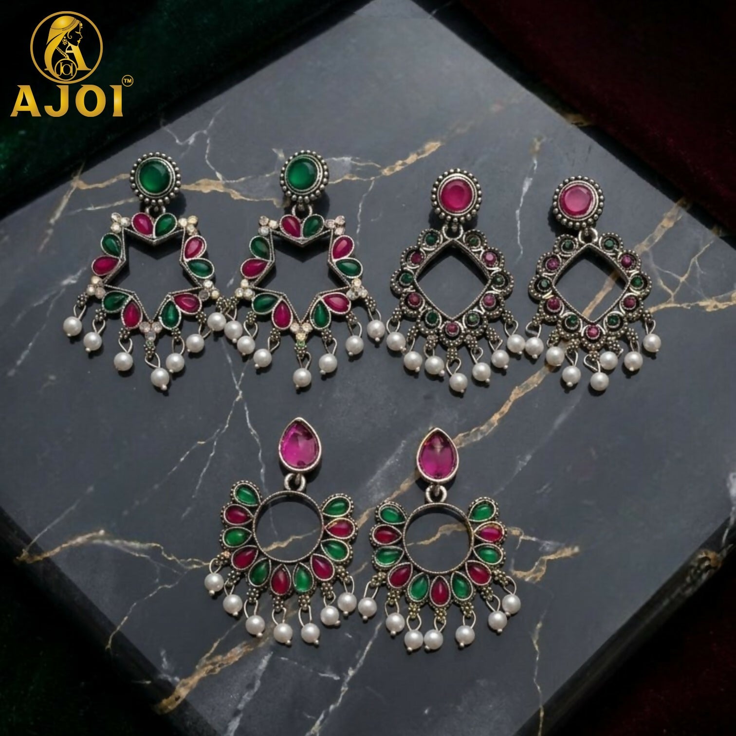 Traditional Kundan Earrings showcasing intricate craftsmanship
