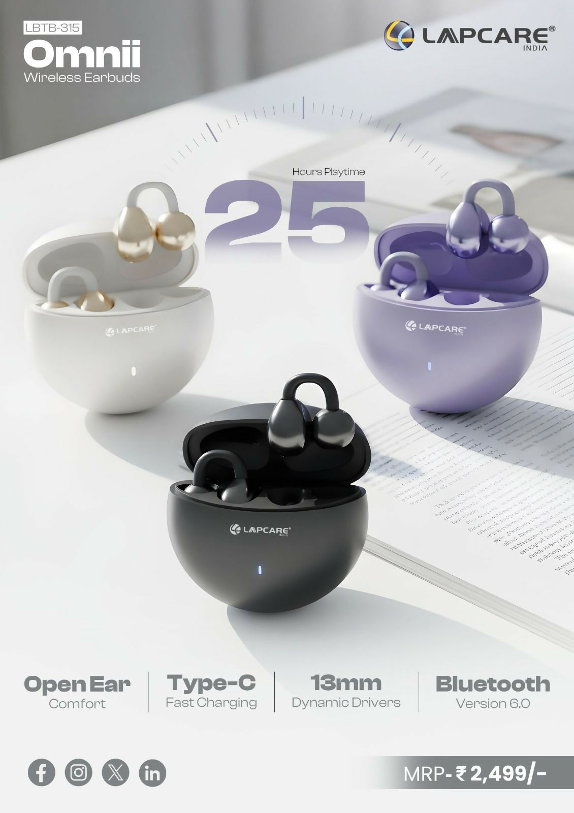 WIRELESS BUDS OMNII LBTB-315 LAPCARE