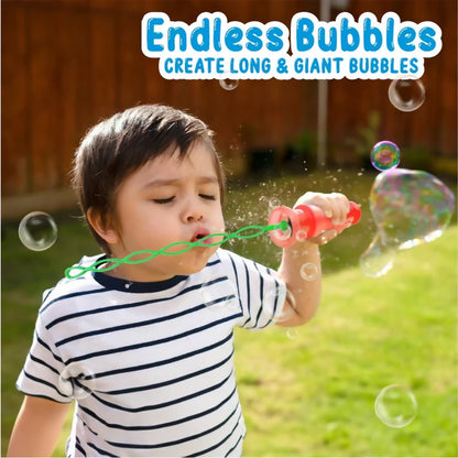 Vibrant colorful bubble wands for kids' outdoor play and parties.