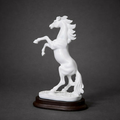 White Horse poly-resin Showpiece Statue for Home & Office Décor
