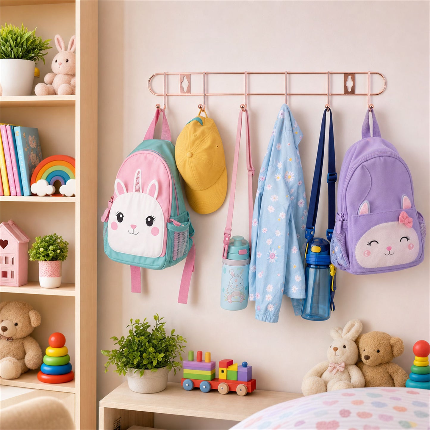 Wall hook rack kitchen use