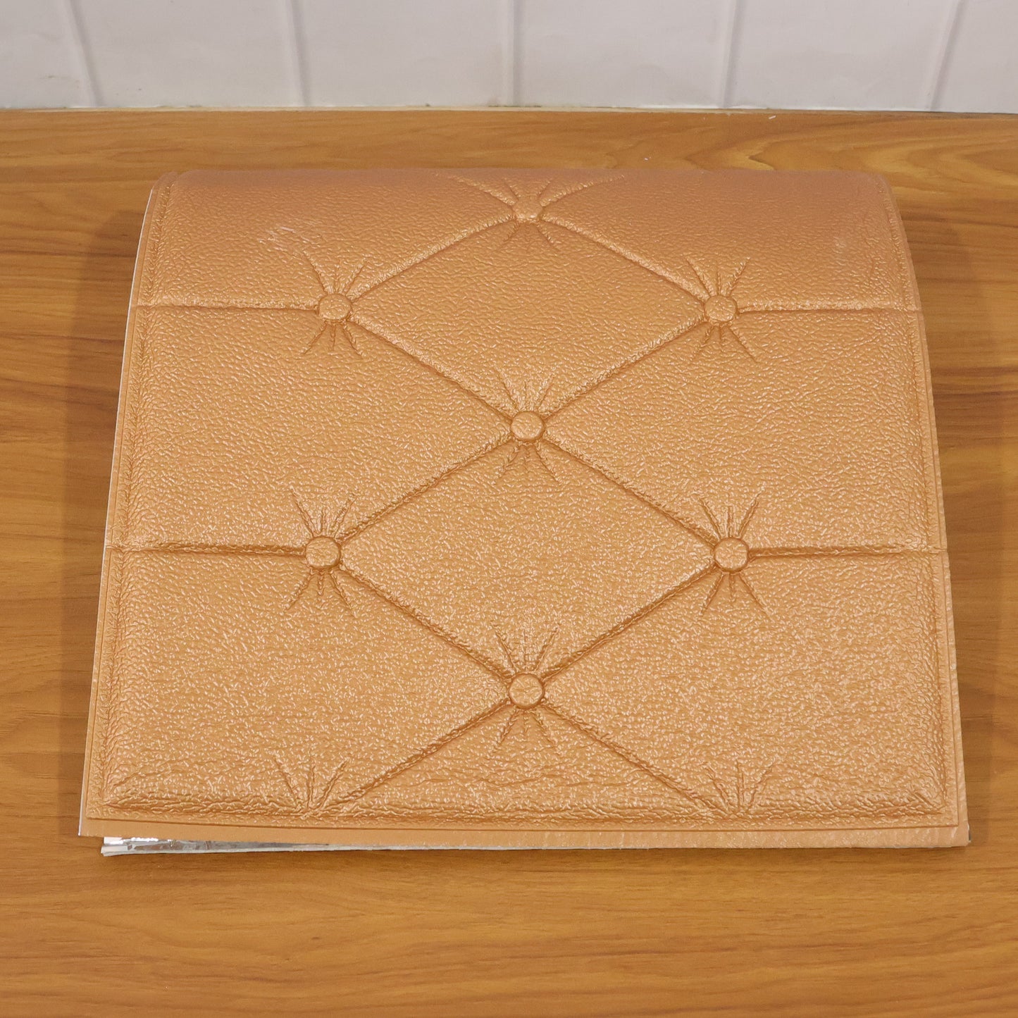 DIY self adhesive wall decor brown