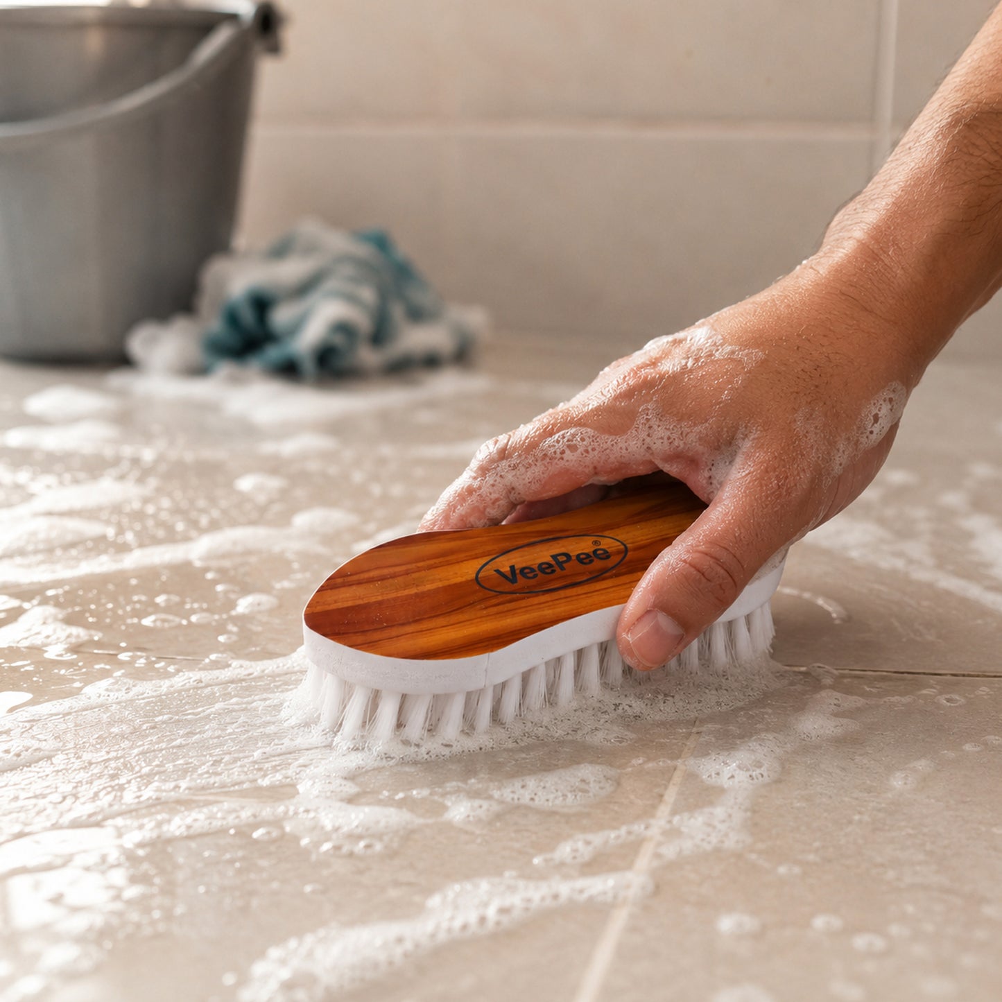 Cloth Washing Brush cleaning tiles