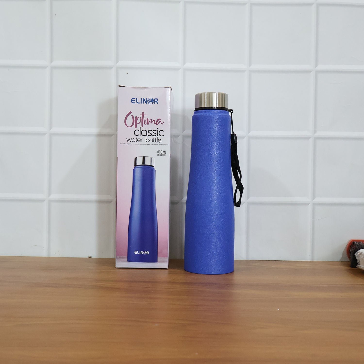Classic Stainless Steel Water Bottle Blue Color (1000 ML, 1 Piece)