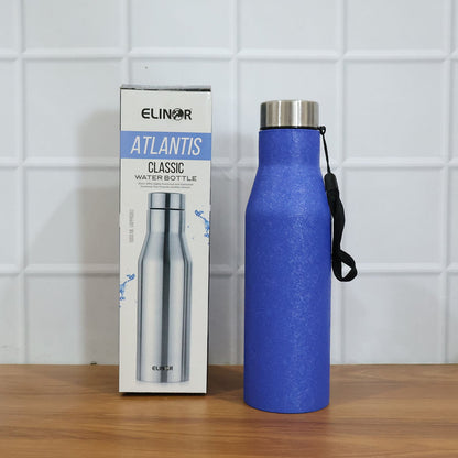 Custom Classic Stainless Steel Water Bottle Blue Color (1000 ML, 1 Piece)