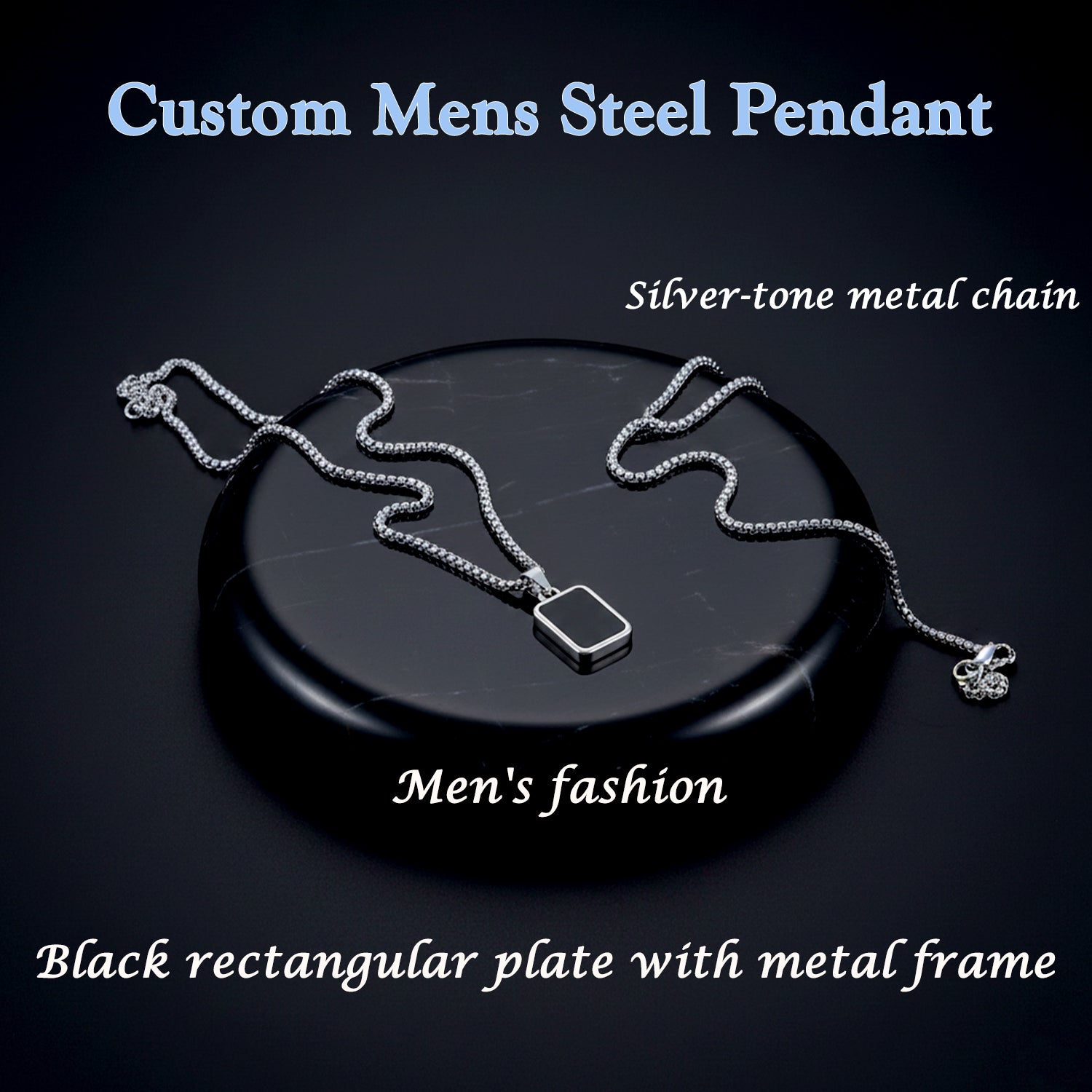 Customize / Personalized Premium Stainless-Steel Men’s Fashion Pendant Chain (1 Pc)