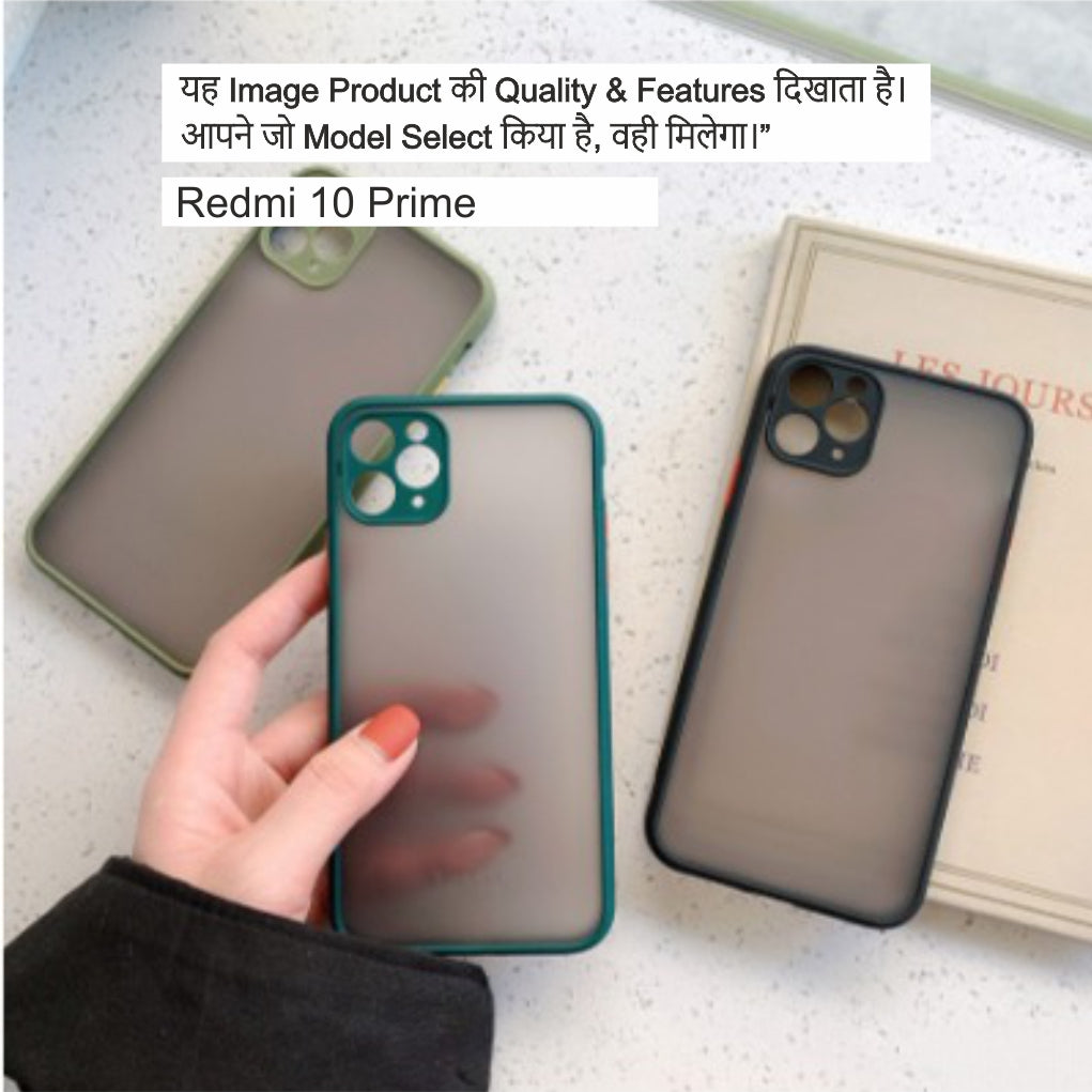 Smoke Camera Protection Case For Redmi 10 Prime