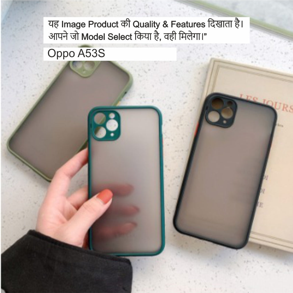 Smoke Camera Protection Case For Oppo A53s