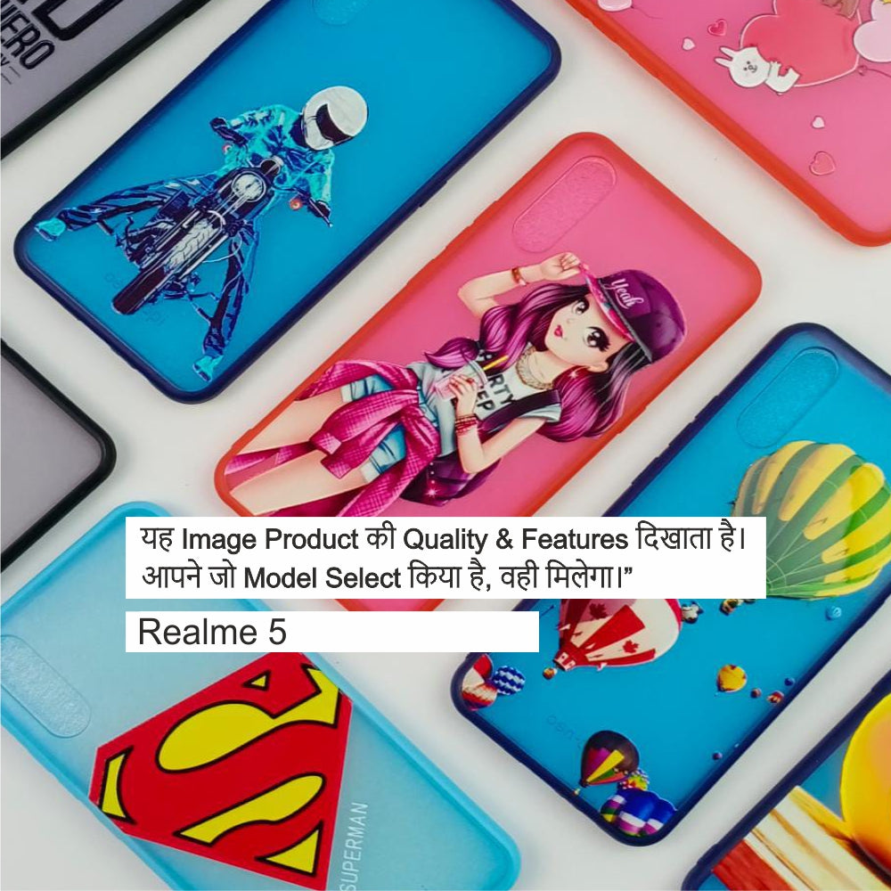 Rainbow Smoke Uv Print Case Case For Realme 5
