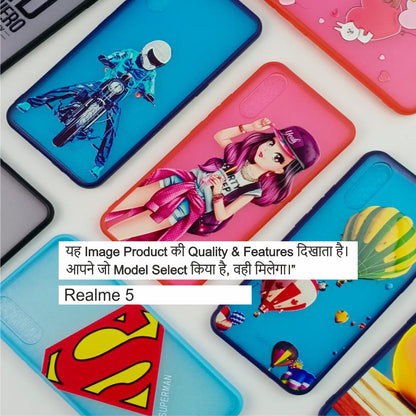 Rainbow Smoke Uv Print Case Case For Realme 5