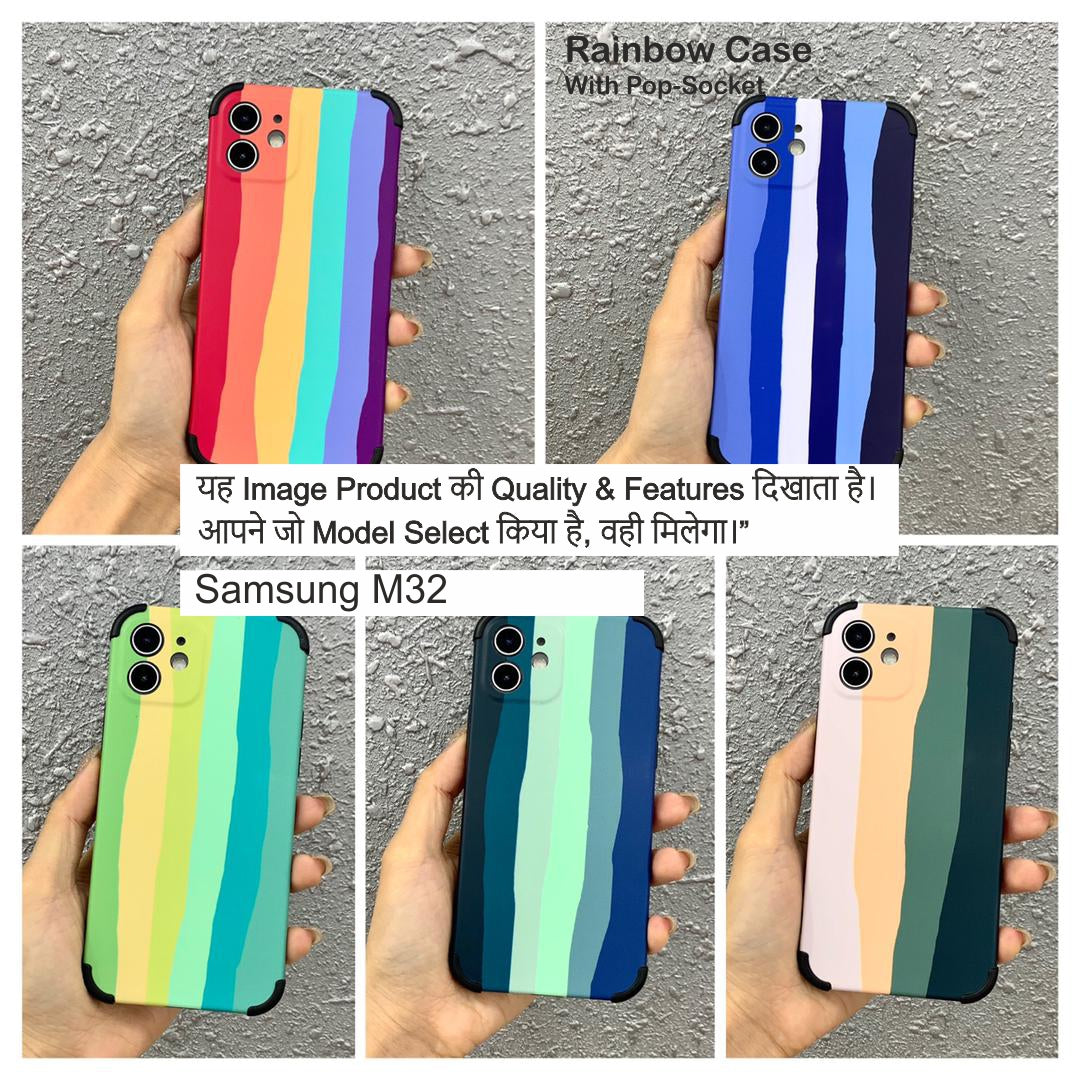 Rainbow With  Socket Case For Samsung M32