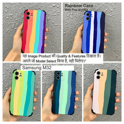 Rainbow With  Socket Case For Samsung M32