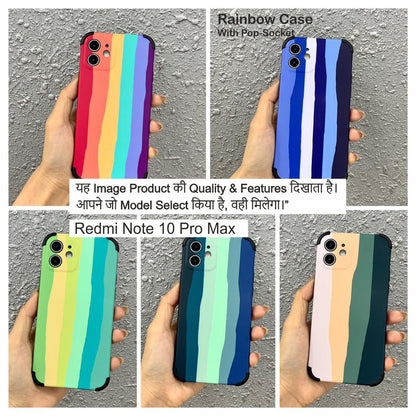 Rainbow With  Socket Case For Redmi Note 10 Pro Max