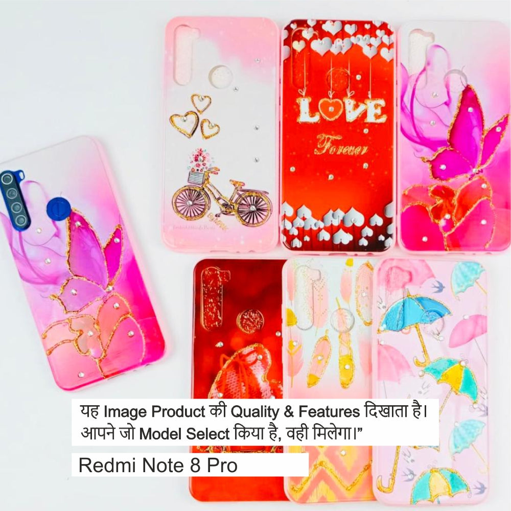 Premium Diamond & Sparkle Case Case For Redmi Note 8 Pro