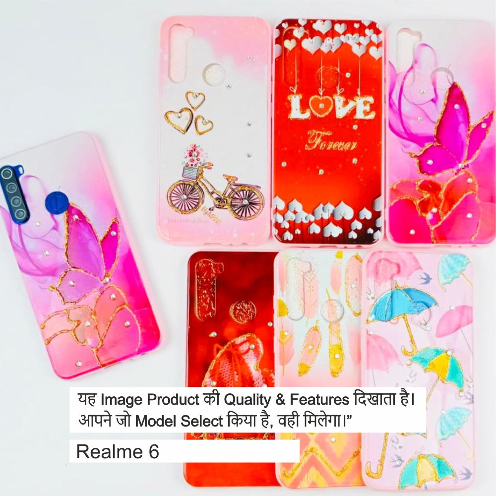 Premium Diamond & Sparkle Case Case For Realme 6