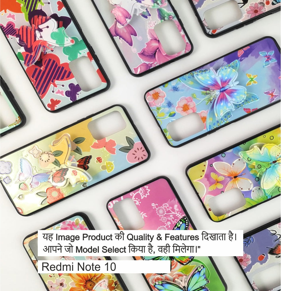 Butterfly Case With socket Case For Redmi Note 10
