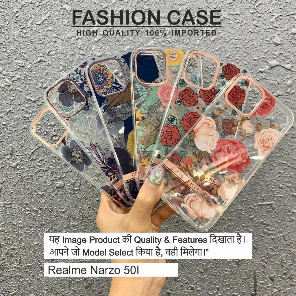 Fashion Animal Flower Print Case Case For Realme Narzo 50I
