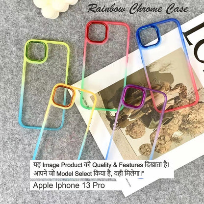 Rainbow Chrome Back Case Case For Iphone 13 Pro