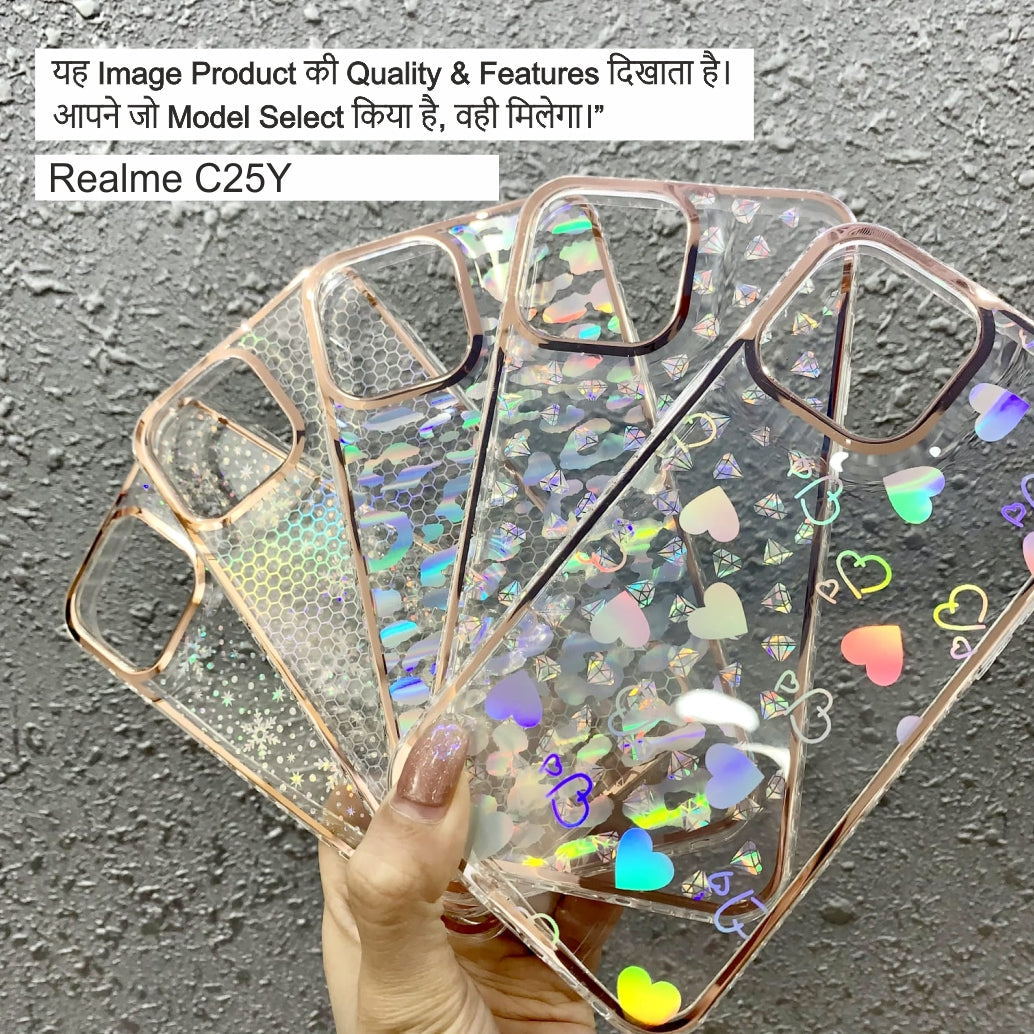 Shine With Chrome Case Case For Realme C25Y