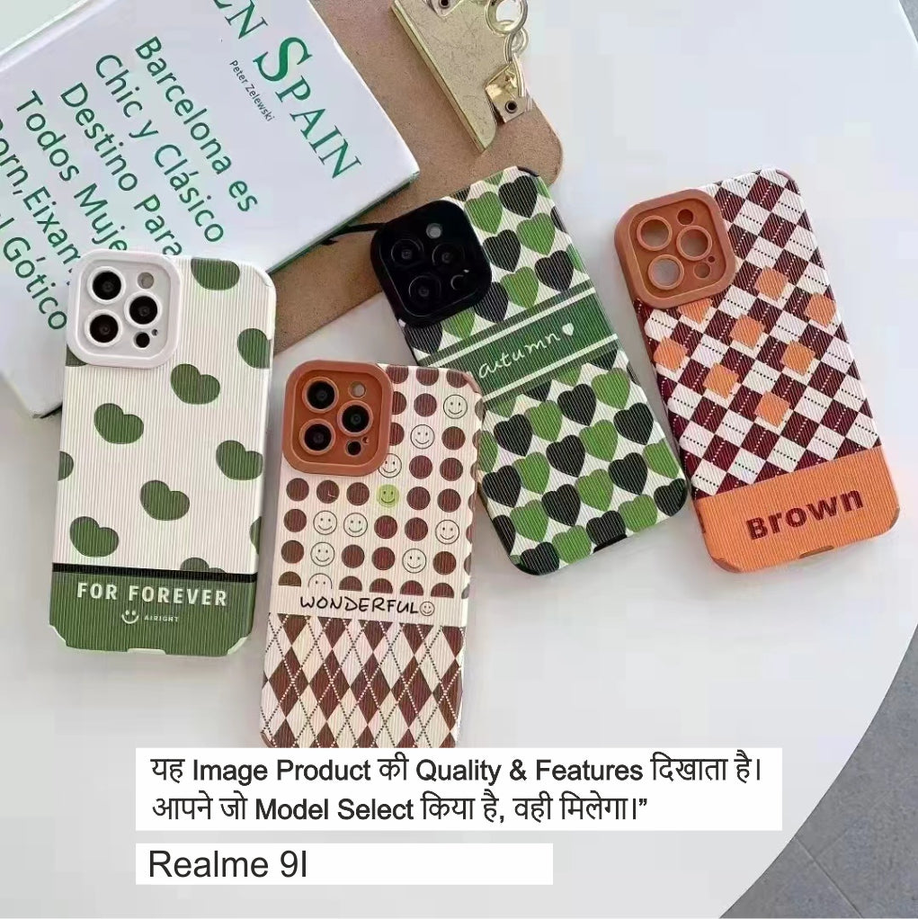 Leather Silicone Cartoon Case Case For Realme 9I