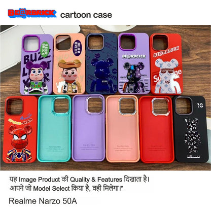 Bear Brick Cartoon Case Case For Realme Narzo 50A