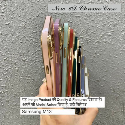 New 6D Chrome Case Case For Samsung M13