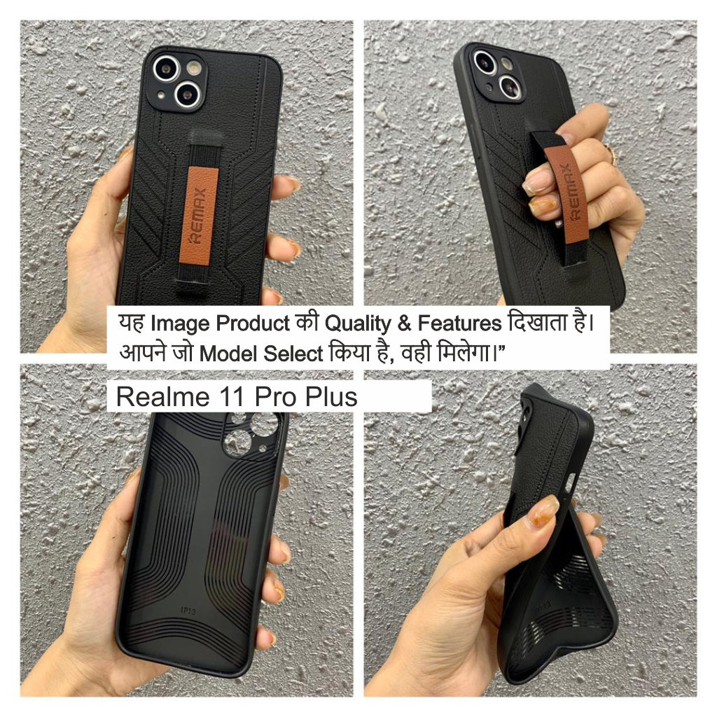Remax Leather Case With Belt Case For Realme 11 Pro Plus