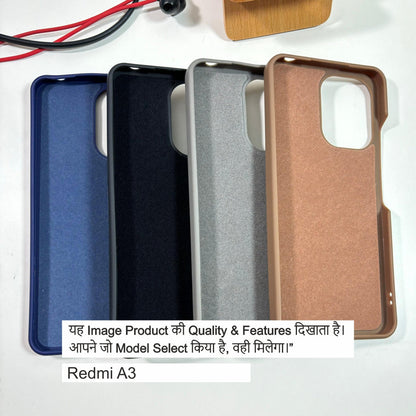 Super Slim Side-Cut Cover (inside Cloth) Case For Redmi A3
