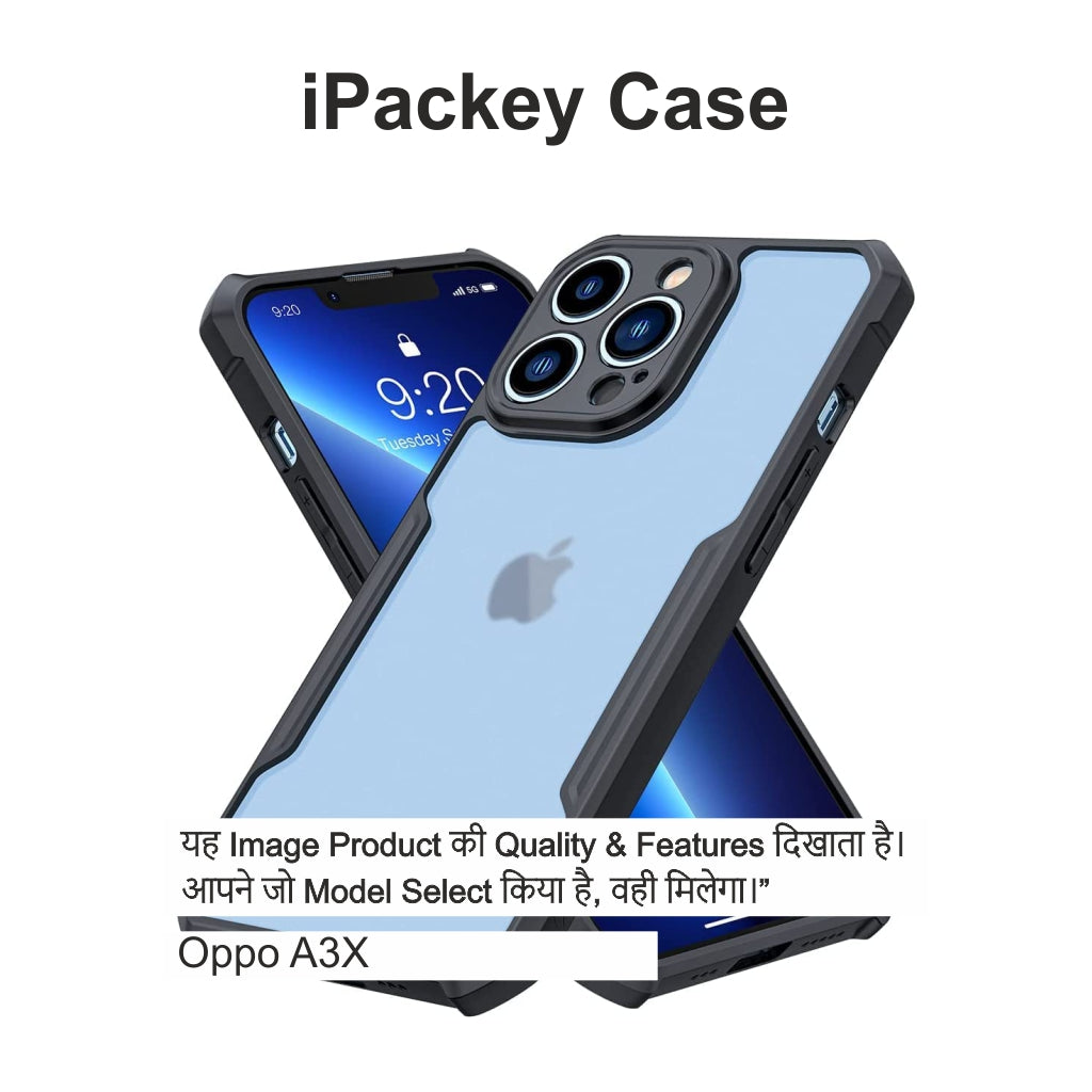 iPackey Cases (Only Black) Case For Oppo A3X