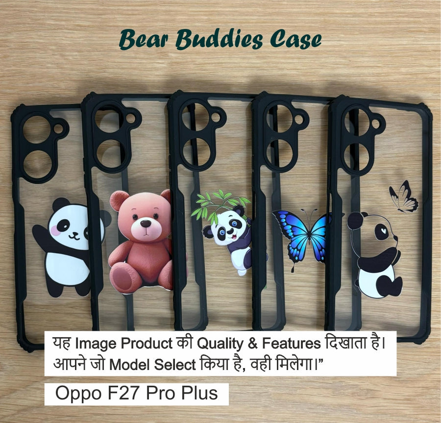 Bear Buddies Case For Oppo F27 Pro Plus