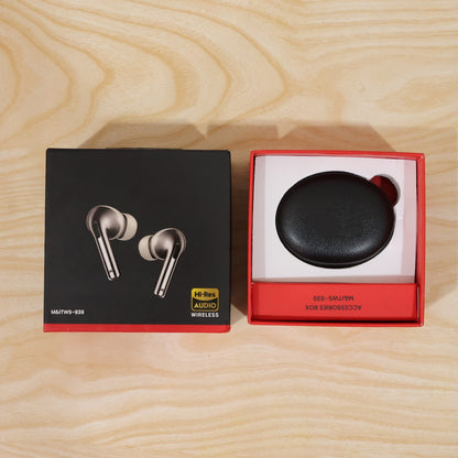 Wireless TWS Earbuds 939 black earbuds case dimension image