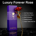 24K Gold Plated Red Rose – Elegant Eternal Love Gift