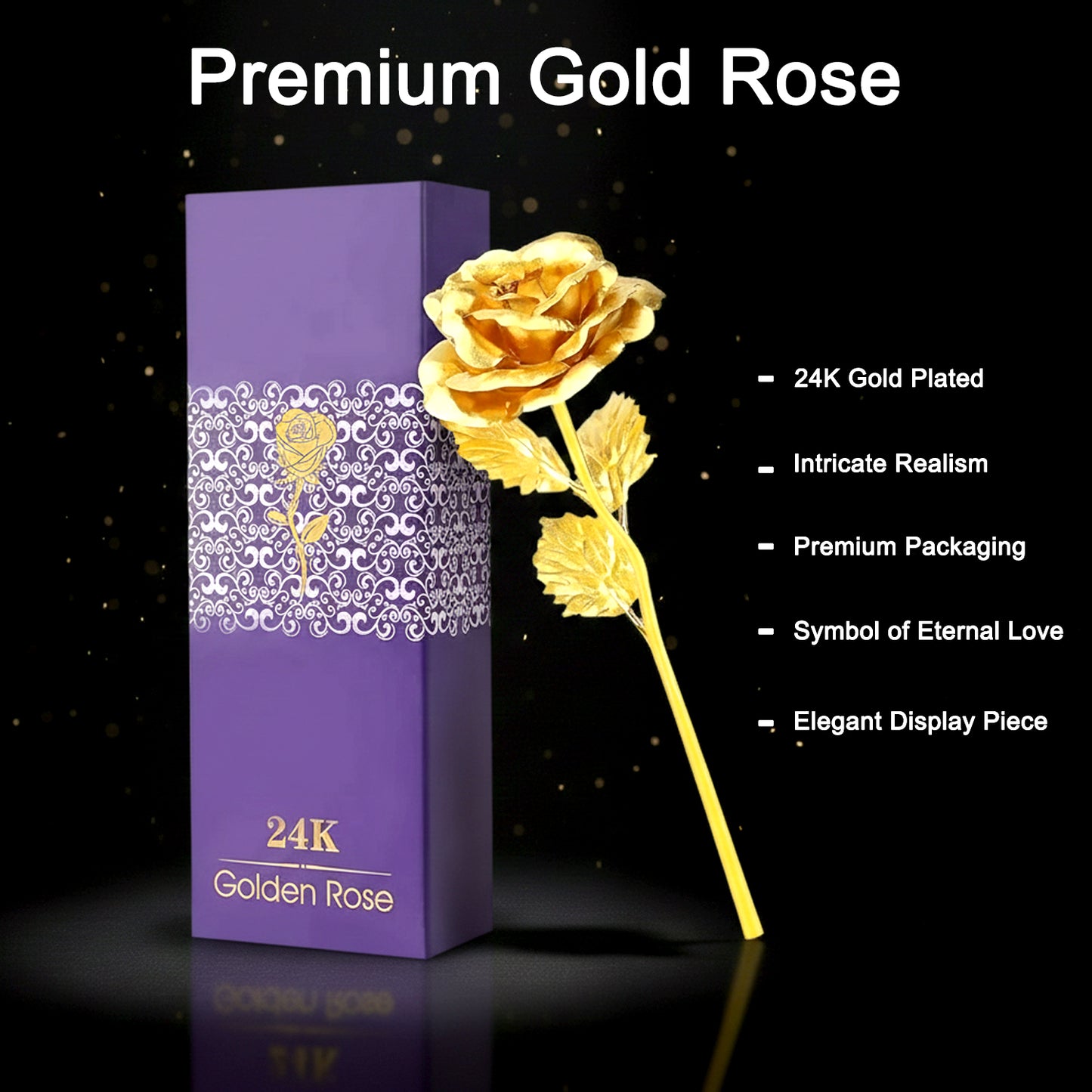 Artificial Golden Rose, Valentine’s Day, Special Occasions