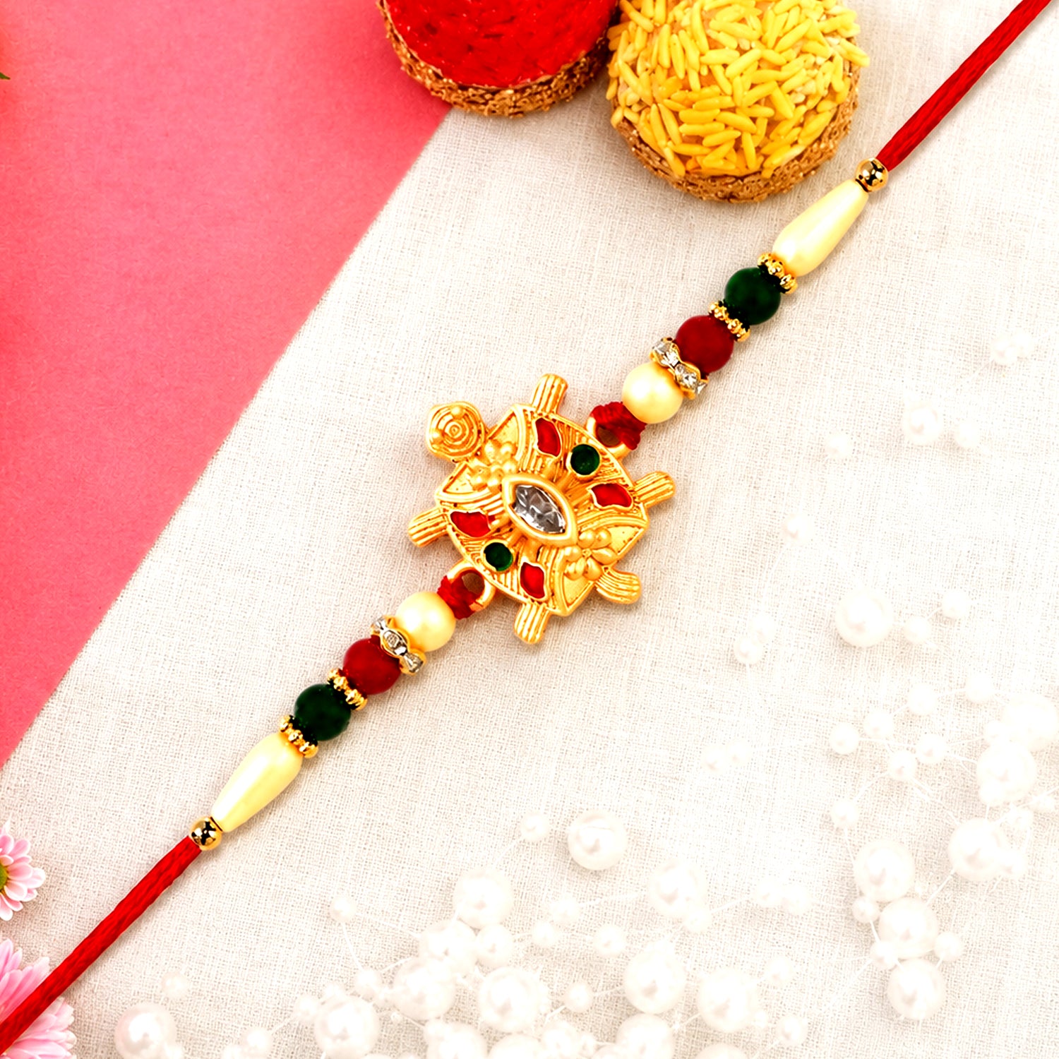 Turtle Rakhi with strength and protection design