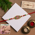Rakhi – Elegant multicolor stone-studded designer bracelet for Bhai