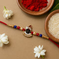 Traditional Krishna Rakhi – Elegant Beaded Design for Rakshabandhan