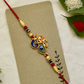 Mor Pankh Rakhi – Vibrant Traditional Enamel for Sibling Bond