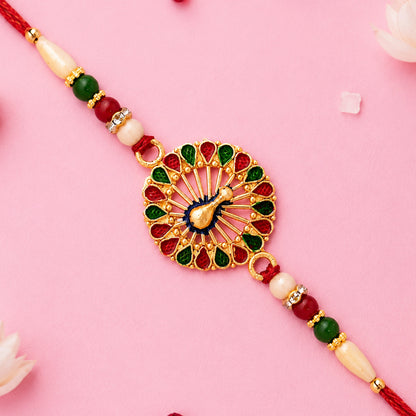 Vinayak Vrat Rakhi close-up handcrafted design