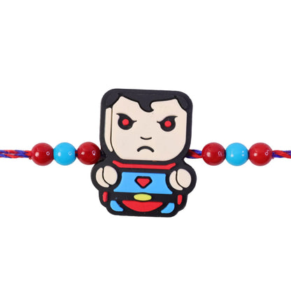 Superhero Cartoon Character Kids Designer Beaded Rakhi for Brother