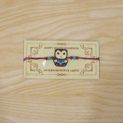 Superhero Cartoon Character Kids Designer Beaded Rakhi for Brother