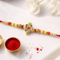 Meenakari Pinwheel Floral Crystal Stone Rakhi for Brother