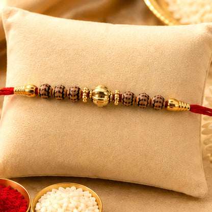 Traditional Design Beads Spiritual Designer Rakhi for Brother