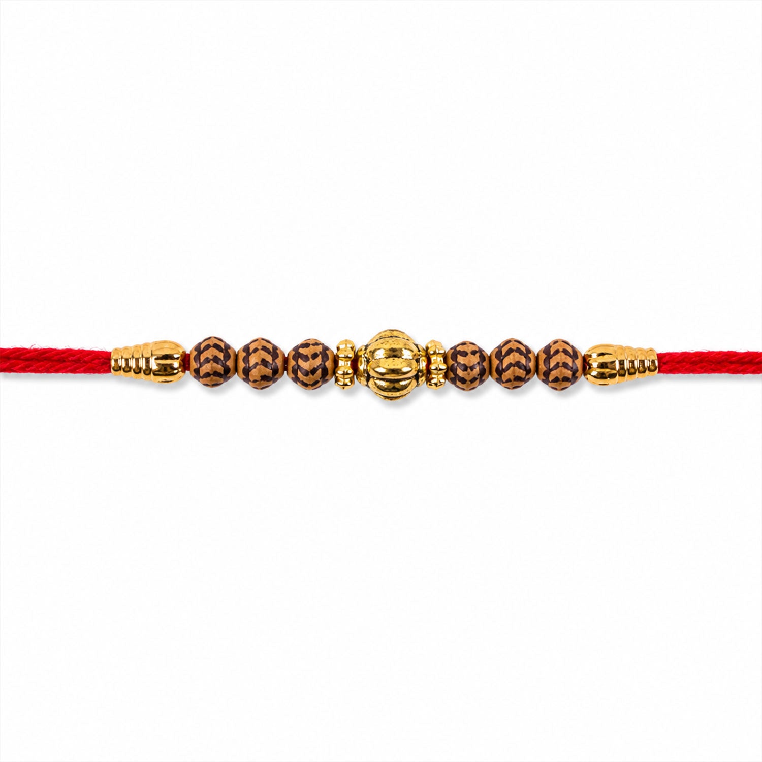 Traditional Design Beads Spiritual Designer Rakhi for Brother