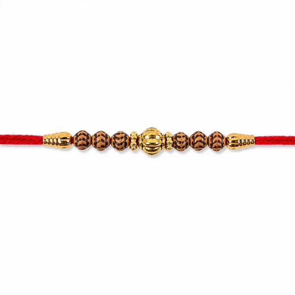Traditional Design Beads Spiritual Designer Rakhi for Brother (25pcs)