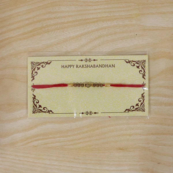 Traditional Design Beads Spiritual Designer Rakhi for Brother (25pcs)